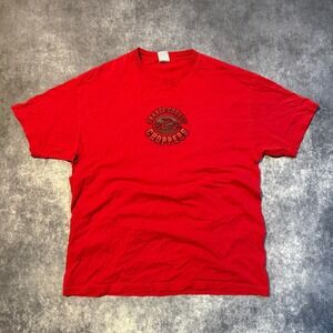 Vintage Orange‎ County Choppers OCC Mens XL Red Graphic T-Shirt A
